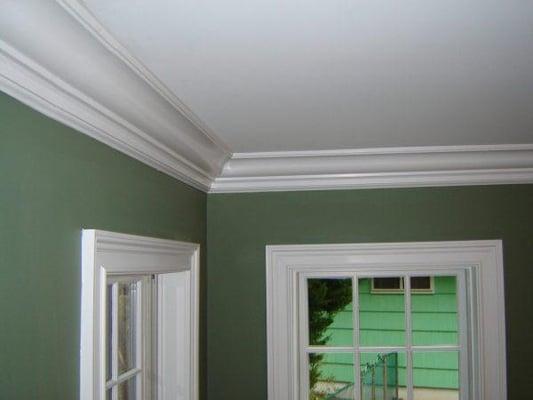 Interior paint, crown molding, trim, window trim, baseboard trim,