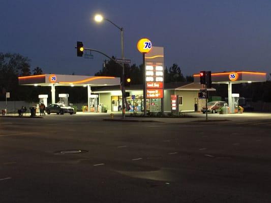 76 Gas Station with a fresh new look. Easy in and out access, open 24 hours