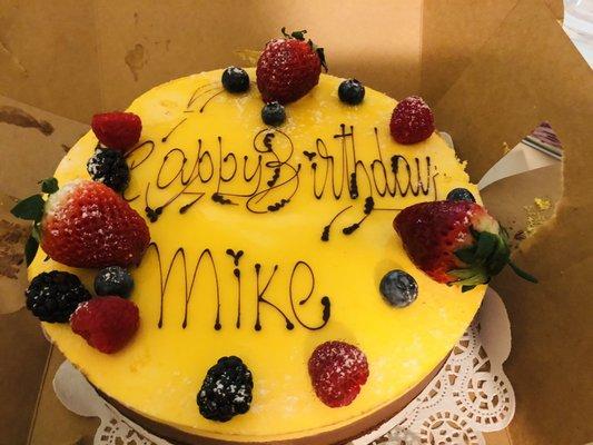 Mike's birthday cake.