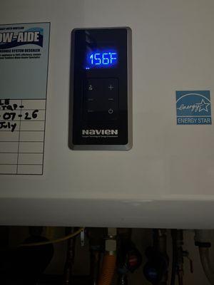 Hot water temps