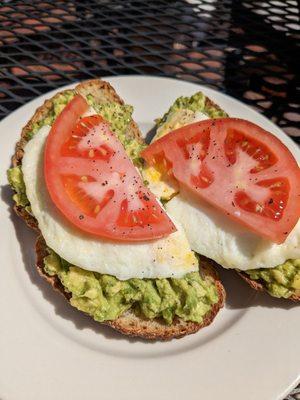 Avocado toast with egg