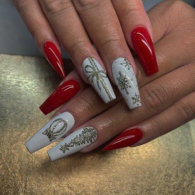 Christmas nails art design