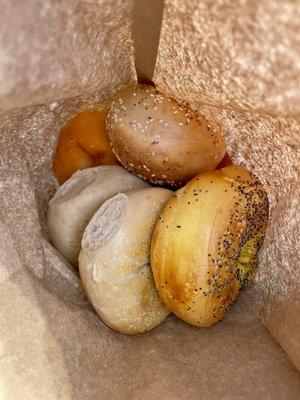 Beautiful half dozen bagels!