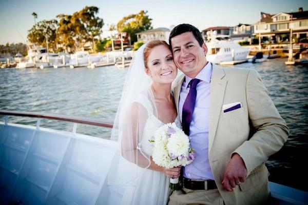 Beautiful harbor, beautiful wedding.