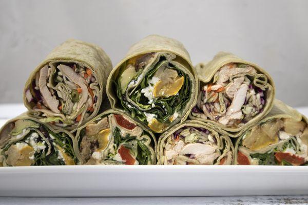 Your staff will love our delicious selection of wraps. Buy them in platters or boxed lunches.