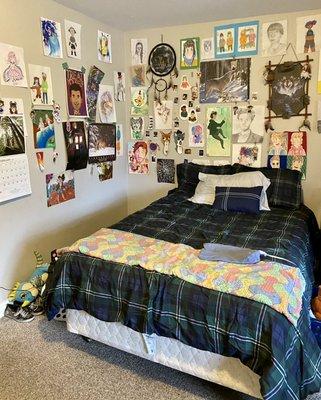 After photo of teenager's room - facing bed.