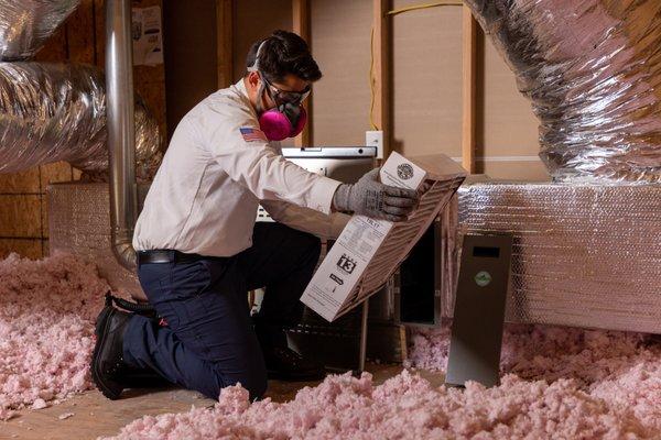 Furnace filter replacement, insulation, heating