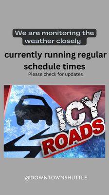 Icy roads predicted