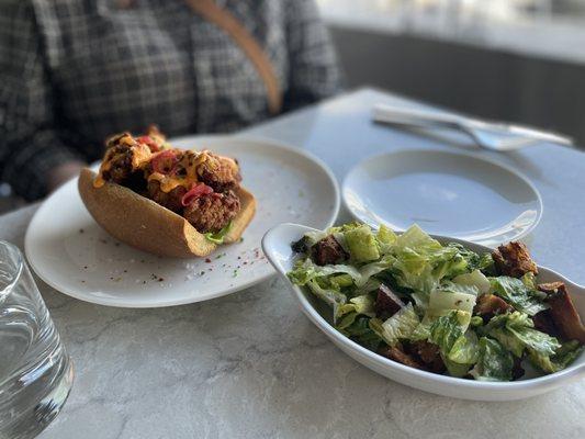 PoBoy with Cesar salad