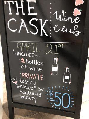 Wine Club tasting