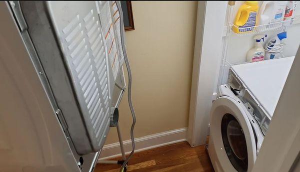 Stacked unit washer repair