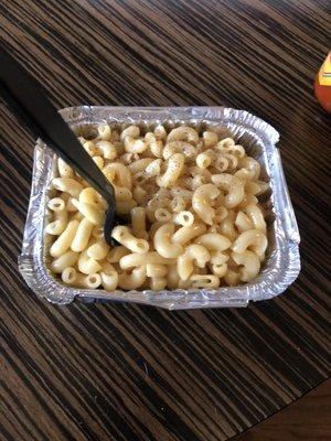 Very small for an entree mac and cheese, also where is the cheese