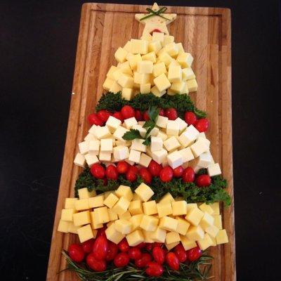 Holiday cheese platter