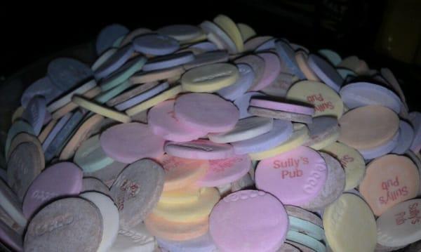 But of course they have a giant bowl of custom necco wafers here.