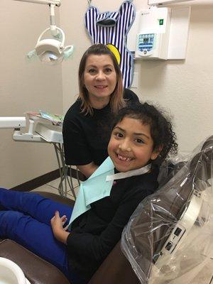 Nonny is one of my favorite dental assistant , explains every procedure to my daughter to make her feel comfortable and not afraid .