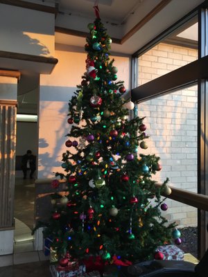 The Christmas tree at Camelot Cinemas