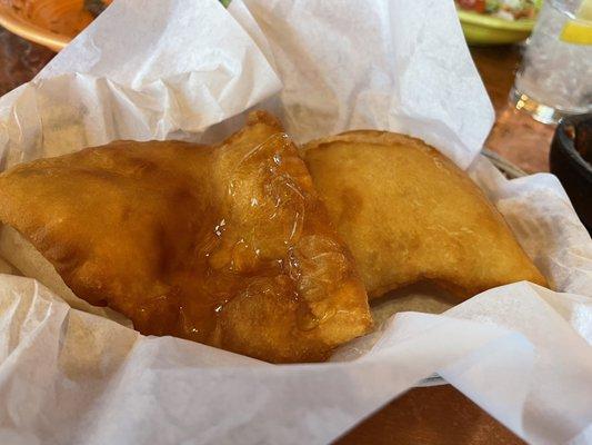 Sopapillas with honey