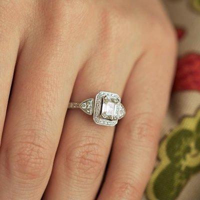 Forever Elegant™ engagement ring - FE17A70 FE17A70W - matching wedding band (not shown)