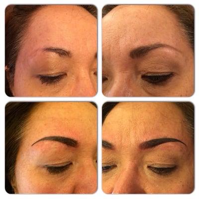 Eyebrow tattoo by Monica Quach