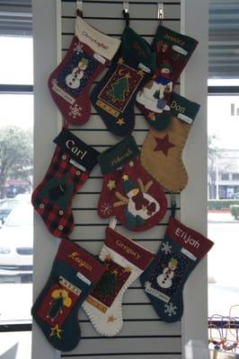 Sample Christmas stockings