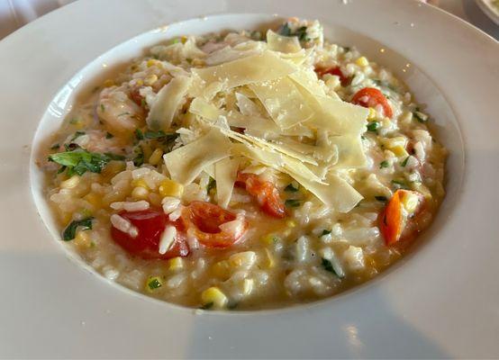 Risotto Special - Shrimp with Fresh Corn and Tomatoes