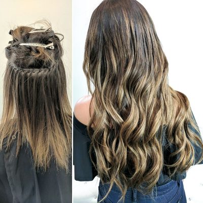 Hand Tied weft extensions NBR / Habit Hand Tied and color by Christopher Rosenthal