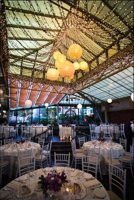 Reception site for L & D's wedding at Scott's Garden in Walnut Creek. Photo credit: Eric James Leffler