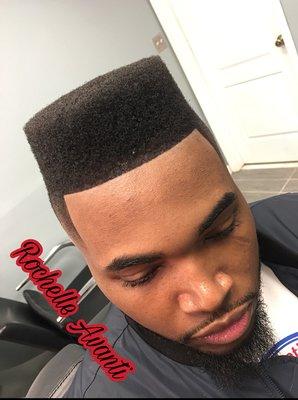 High top fade, razor outline color enhancement