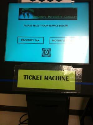 Touch screen ticketing system