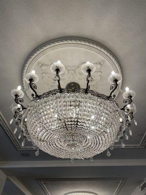 A Victory Crystal Chandelier