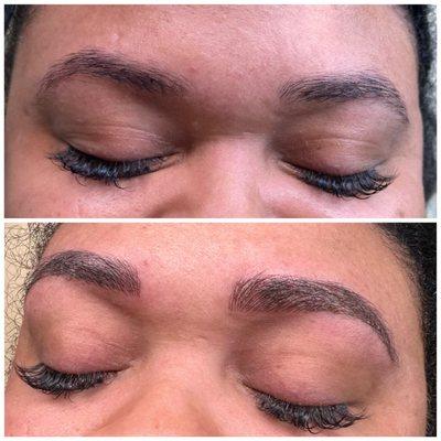 Micro bladed with shading brows