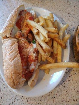 Chicken Parm sandwich