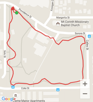 Walking trail - total distance 3/4 mile