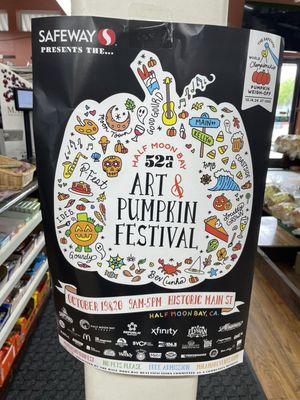 Art & Pumpkin starts this Friday - a yearly event... Recommend coming early! Great Fun!