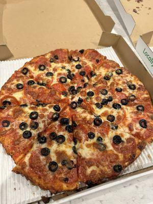 Pepperoni and olive