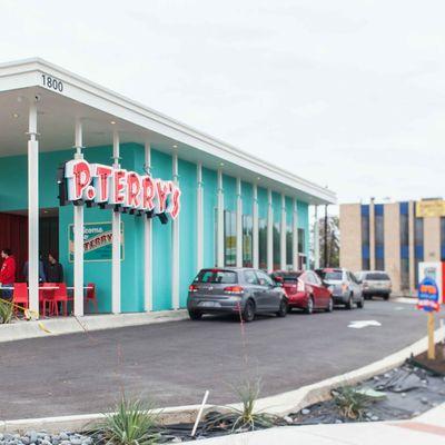 Double drive-thru and patio seating