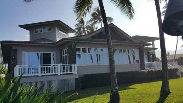 Waialua exterior. Materials: Sherwin Williams Emerald exterior finish.