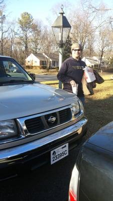 Look at that happy smile!  All thanks to an awesome experience with Scott and Robbie - and a new truck we love, of course!