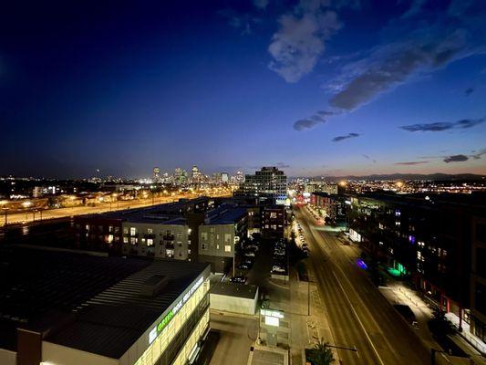 Sunset view of the city