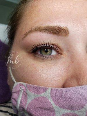 Lash lift and tint