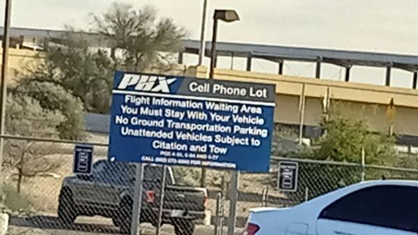 Phoenix Sky Harbor Cell Phone Lot