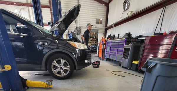 Michael is diagnosing a check engine light on this vehicle.