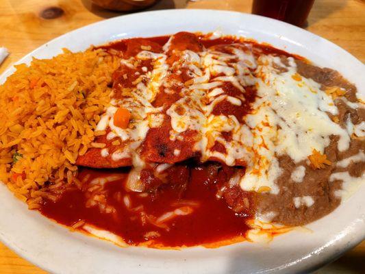 Beef enchiladas