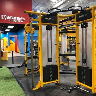 Women's Locker Room and Functional Training Area.