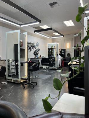 Inside the salon