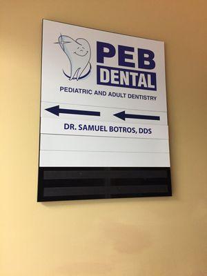 The Dentists name/credentials