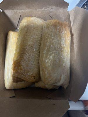 Cheese tamales.