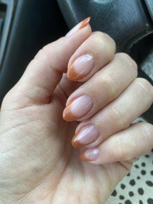 Perfect almond shape and fall color. Love!