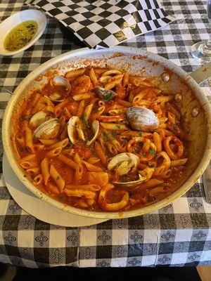 Seafood Fra Diablo (from what I've heard I'm either the second or third person who has eaten it completely)