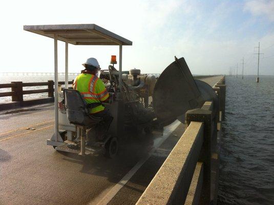 Texas Curb Cut - Bridge Rail Cutting in Louisianan